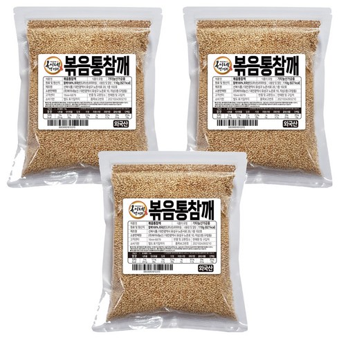 복이네먹거리 외국산 볶음통참깨, 110g, 3개