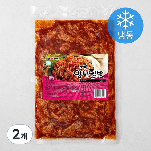 맛잽이식품 매운양념닭발 (냉동), 600g, 2개