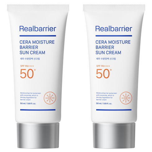 리얼베리어 세라 수분 장벽 선크림 SPF50+ PA++++, 50ml, 2개