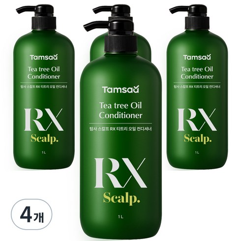 탐사 스칼프 RX 티트리오일 컨디셔너, 4개, 1L