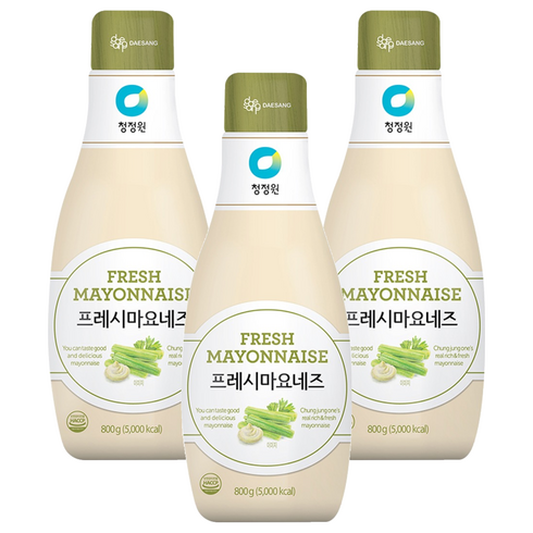 청정원 프레시 마요네즈, 800g, 3개