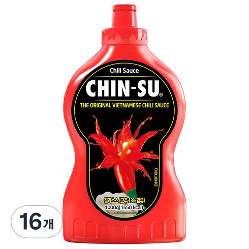 친수 칠리소스, 1kg, 16개
