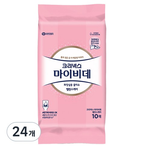 마이비데 밸런스 케어 비데티슈, 55g, 10매, 24개