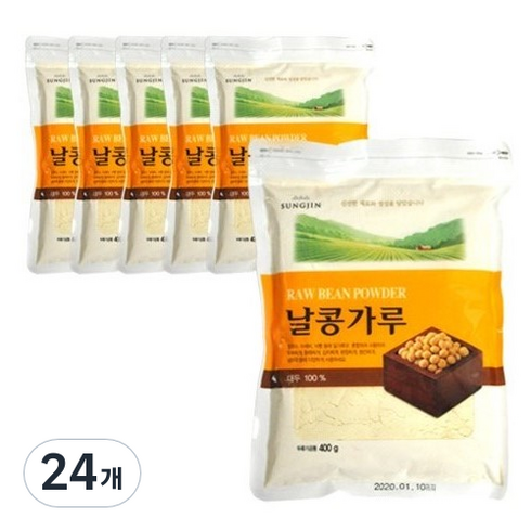성진 날콩 가루, 24개, 400g