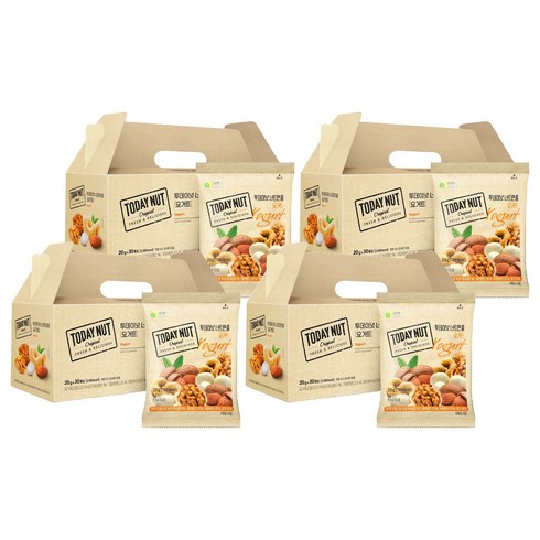 투데이넛 너트한줌 요거트 견과세트 600g, 4세트