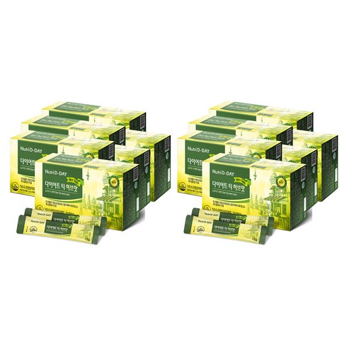 뉴트리디데이 다이어트 티 허브맛, 1.5g, 90개입, 12개