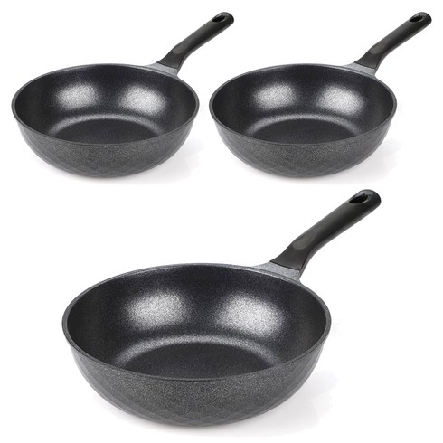 키친아트 인덕션 실버 궁중팬, 22cm, 3개