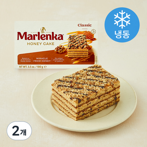 말렌카 허니 케이크 호두 (냉동), 100g, 2개