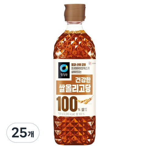 청정원 건강한 쌀올리고당, 700g, 25개