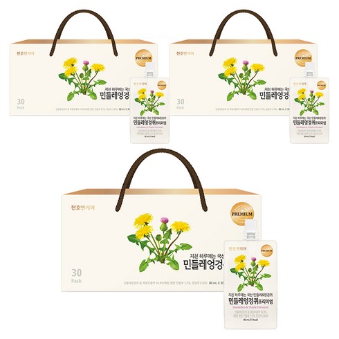 천호엔케어 민들레엉겅퀴 프리미엄 건강즙, 90개, 80ml