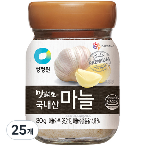 맛선생 국내산 마늘 향신료, 30g, 25개
