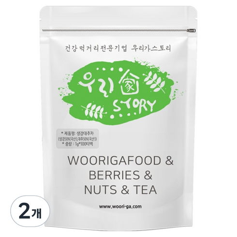 우리가스토리 생강대추차, 1g, 100개입, 2개