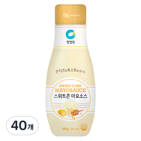 청정원 스위트콘 마요소스, 300g, 40개