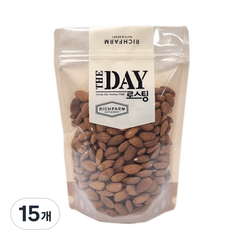 리치팜너트 더 데이 로스팅 아몬드, 400g, 15개