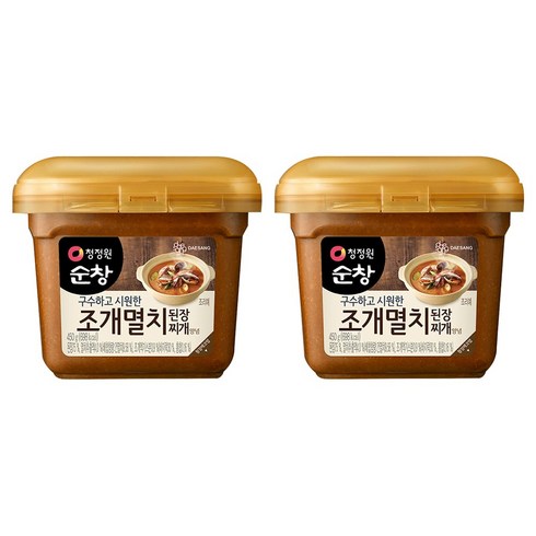 청정원순창 조개멸치 된장 찌개양념, 450g, 2개