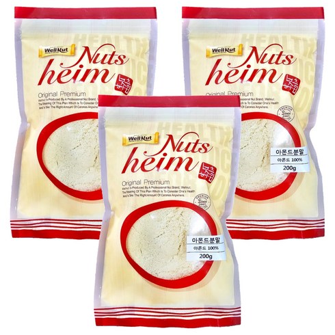 너츠하임 아몬드분말, 200g, 3개