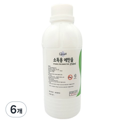 그래콜 소독용 에탄올, 6개, 250ml