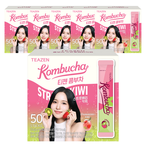 티젠 콤부차 스트로베리키위, 5g, 50개입, 6개