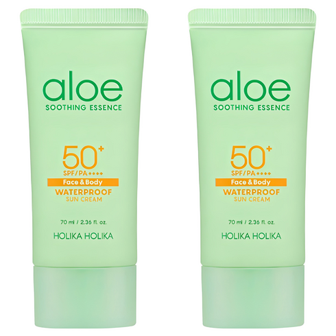 홀리카홀리카 알로에 워터프루프 선크림 SPF50+ PA++++, 70ml, 2개