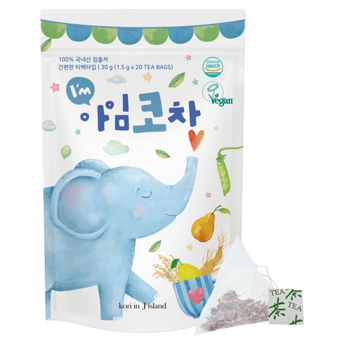 코리인제이아일랜드 배도라지 작두콩 아임코차 1.5g x 20p, 1개, 30g, 20개입