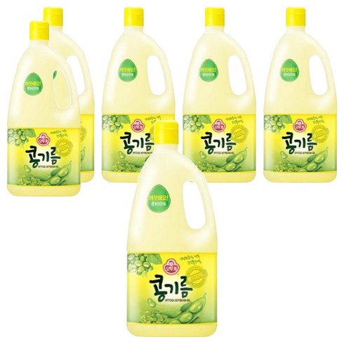 오뚜기 콩기름, 1.8L, 6개