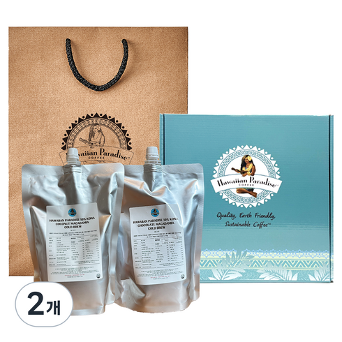 하와이안파라다이스커피 10% 코나 대용량 콜드브루, 2개, 2개입, 1L