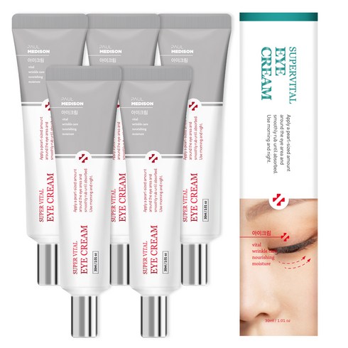 폴메디슨 슈퍼바이탈 영양 아이크림, 30ml, 5개