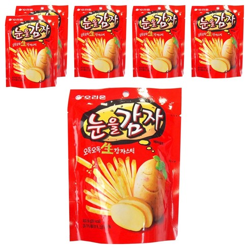 오리온 눈을감자 스낵, 56g, 6개