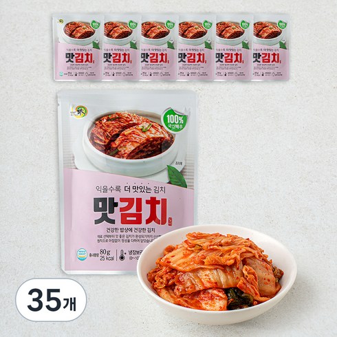 일미 맛김치, 80g, 35개