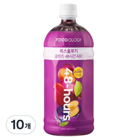 푸드올로지 톡스올로지 클렌즈 48시간 ABC, 1L, 10개