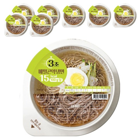 오늘부터 3초 메밀곤약냉면, 8개, 320g