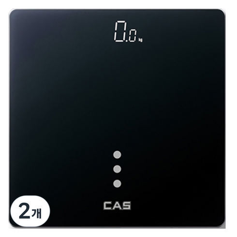 카스 디지털 LED 체중계, H24, black, 2개