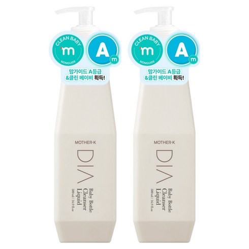마더케이 디아 젖병 세정제, 500ml, 2개