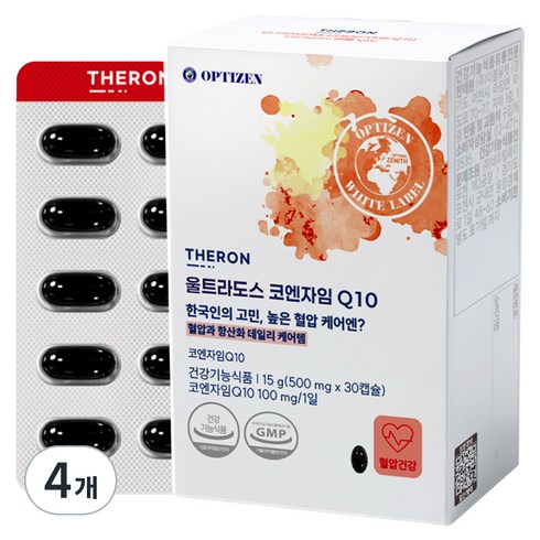 테론 울트라도스 코엔자임 Q10, 4개, 30정