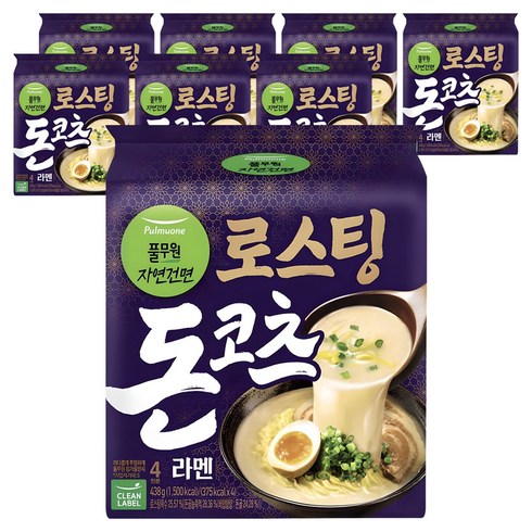 풀무원자연건면 로스팅 돈코츠 라멘 109.5g, 32개