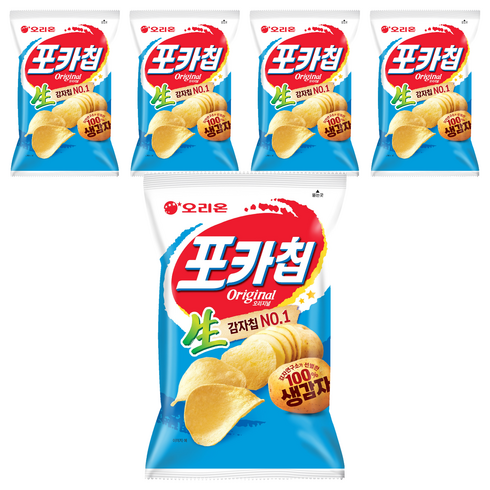 포카칩 오리지널, 137g, 5개