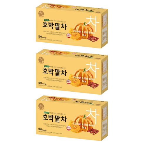 우리차 호박팥차, 1.3g, 100개입, 3개