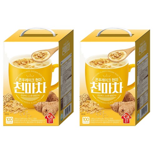 평중 콘푸레이크 현미 천마차, 18g, 100개입, 2개