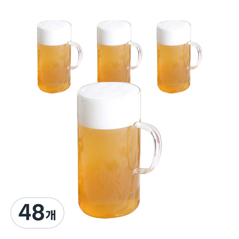 마카 내열유리 머그컵 700ml, 48개