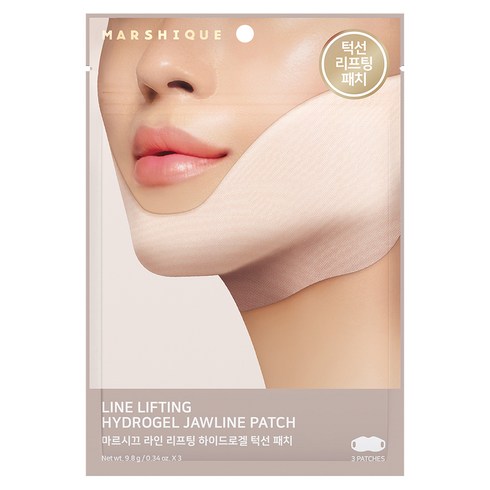 마르시끄 라인 리프팅 하이드로겔 턱선 패치, 3개입, 1개