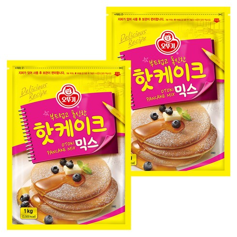 오뚜기 핫케이크 믹스, 1kg, 2개