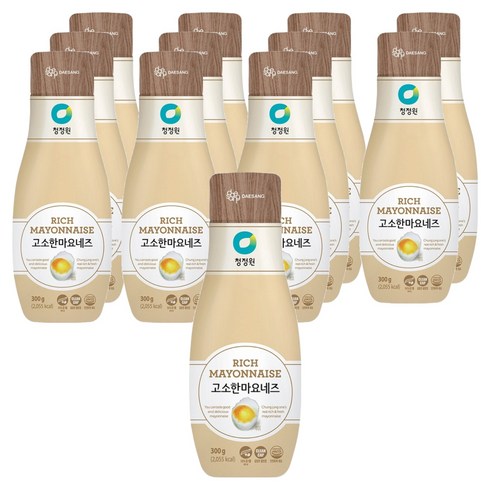 청정원 고소한 마요네즈, 300g, 12개