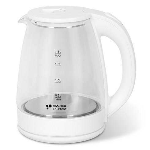 키친아트 포이베 유리 전기주전자 1.8L, KJS-0018GH0