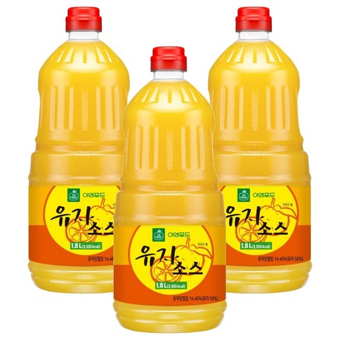 이엔푸드 유자소스, 1.8L, 3개