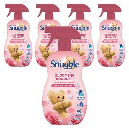 스너글 블루밍 부케 더블 소프트 섬유탈취제 본품, 470ml, 5개