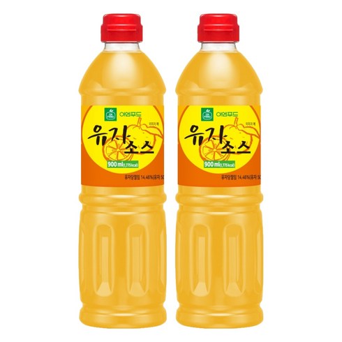 이엔푸드 유자소스, 900ml, 2개