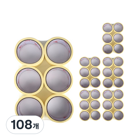 블루마토 OPP 포장 종이 테이프12-1 12mm x 15m, 108개