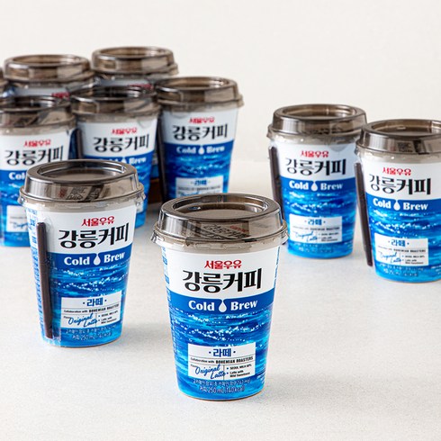 서울우유 강릉커피 콜드브루 라떼, 250ml, 10개