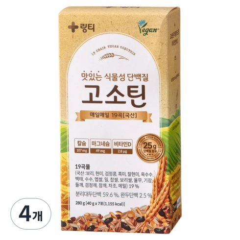 링티 고소틴 미숫가루맛 7p, 280g, 4개