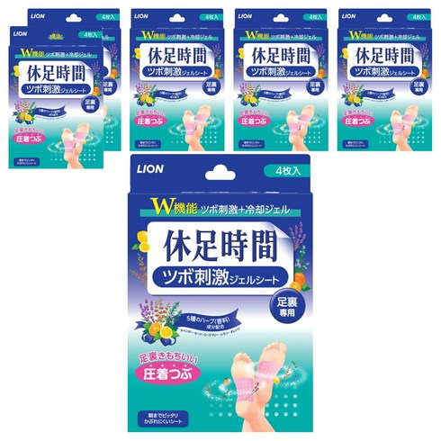 휴족시간 지압 자극 쿨링시트, 4개입, 6개